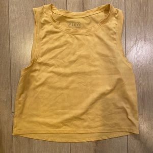 Fleo Dylan muscle crop in Lemon Zest